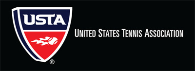 USTA Logo Spelled Out on Black