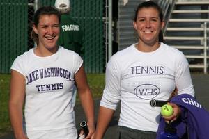Shannon and Jillian Adams, Western Washington University Club Tennis Team