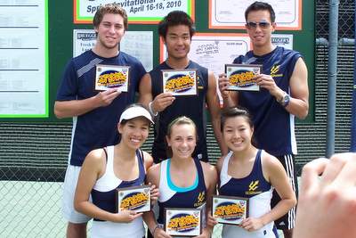 University of California - San Diego Club Tennis Team, 2010 Tennis On Campus Spring Invitational - West Champions