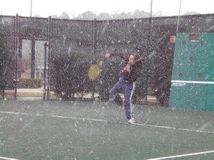 William Haselbauer's Blog - Snowstorm Tennis