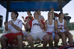 University of Wisconsin Club Tennis Team Cheering